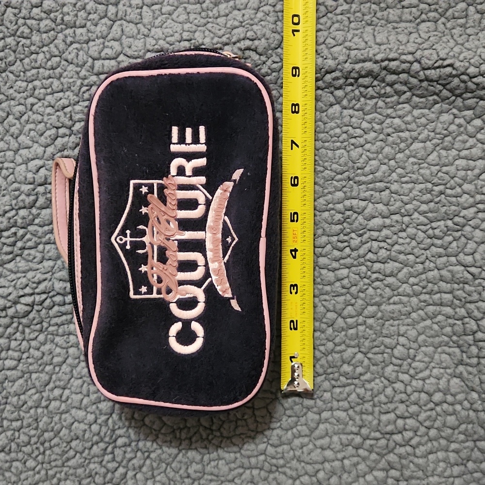 Rare Y2K Juicy Couture Make-up Bag/Organizer Dark Blue And Pink - Picture 10 of 14